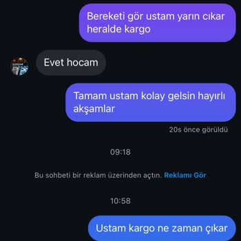 Direksiyon Siparişimde İletişim Sorunu
