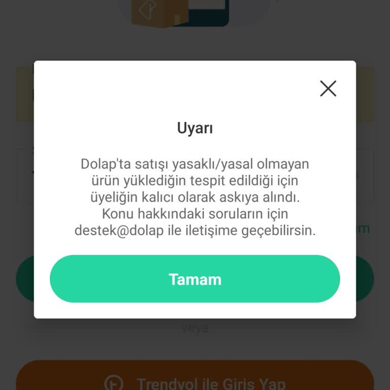 Dolap Yanlış Hesap Kapatma Ve İletişim Sorunu!