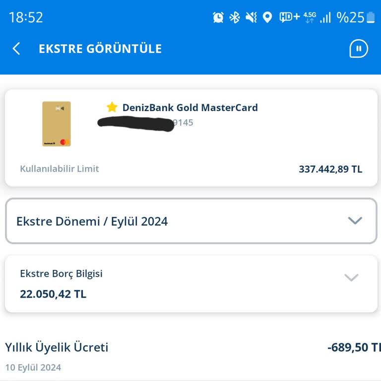Denizbank Kredi Kartı Aidatı Haksız Ücretlendirme