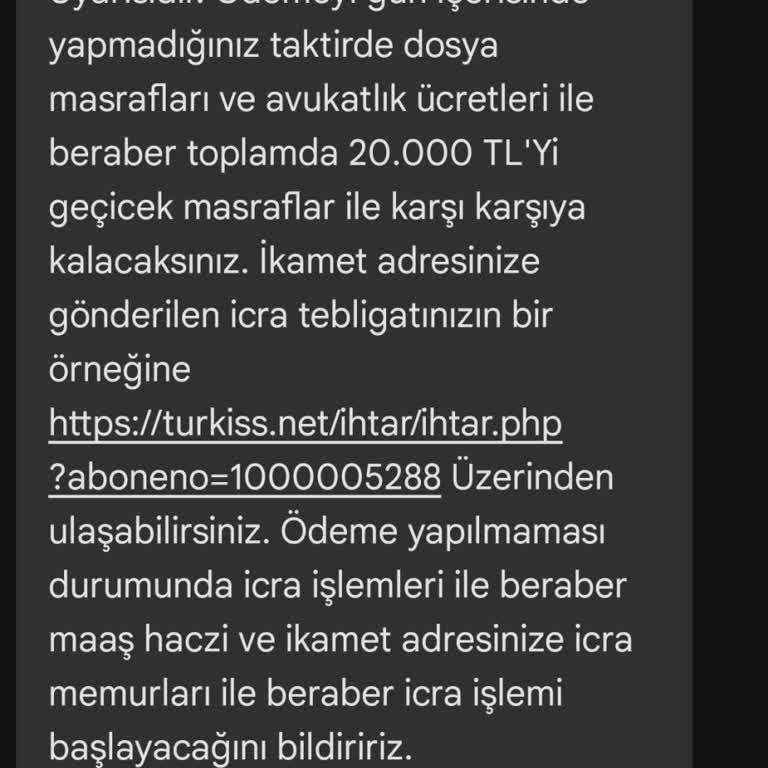 İnternet İptali Sonrası İcra Tehdidiyle Karşı Karşıya Kalmak