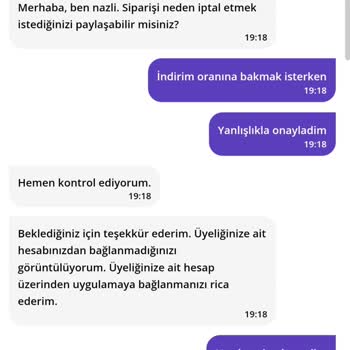 Getir'de Yanlışlıkla Sipariş Ve İptal Zorluğu