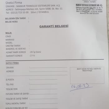 Garanti Kapsamında Çözülmeyen Sorunlar