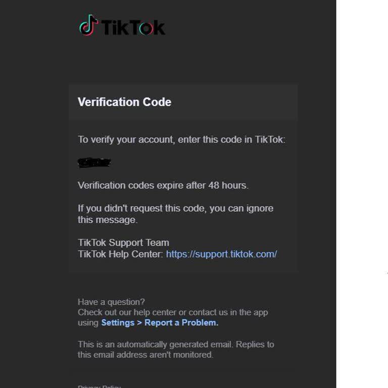 TikTok Hesabı Olmadan Gelen Doğrulama Kodları