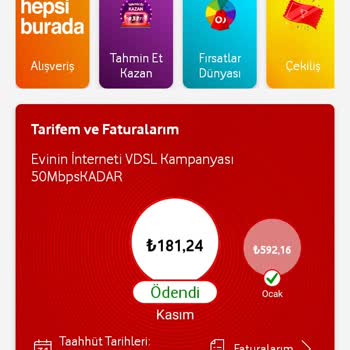 Vodafone İnternet Hizmetinde Fatura Ve Kesinti Sorunları