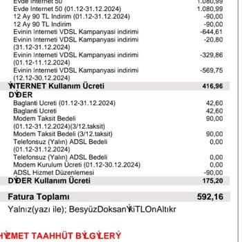 Vodafone İnternet Hizmetinde Fatura Ve Kesinti Sorunları