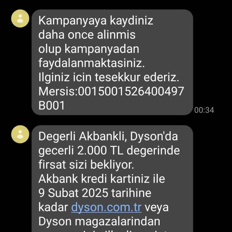 Dyson Alışverişimde 2000 TL İndirim Sorunu Ve Yanıtsız Talep