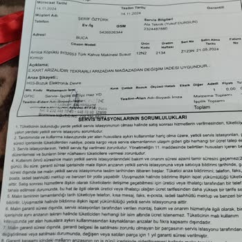 Arnica Kahve Makinesi İle Yaşanan Sorunlar Ve Çözüm Eksikliği