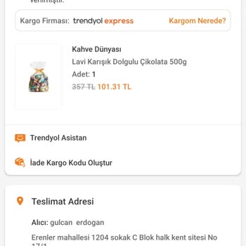 Trendyol Ekspres Ve Kahve Dünyası İle Kargo Sorunu