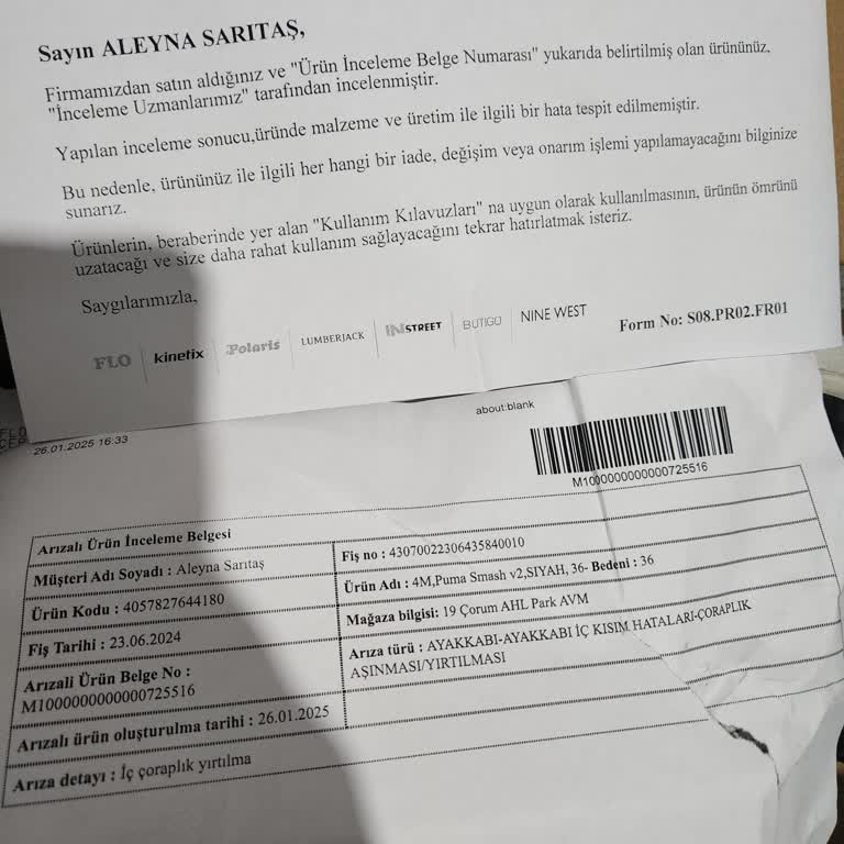 FLO'dan Alınan Ayakkabının Taban Sorunu Ve Garanti Mağduriyeti