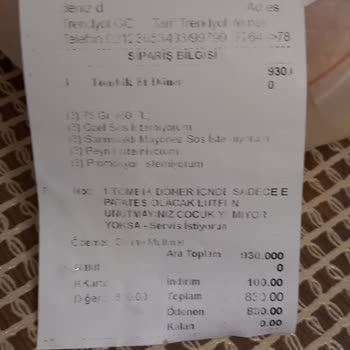 Yanlış Sipariş Ve Çözüm Eksikliği