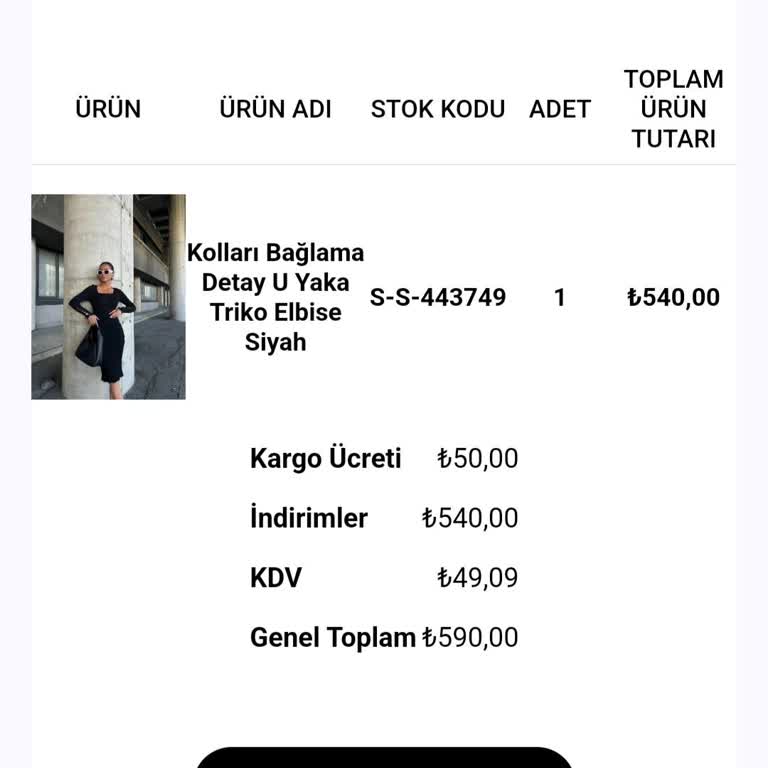 Kargolanmayan Elbise Ve İletişimsizlik Mağduriyeti