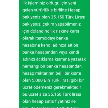 Hesap Bilgilerimle Yapılan Haksız İşlem