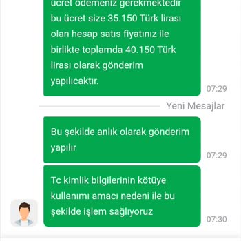 Hesap Bilgilerimle Yapılan Haksız İşlem