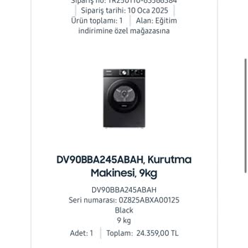 Samsung Kurutma Makinesi Güvenlik Sorunu