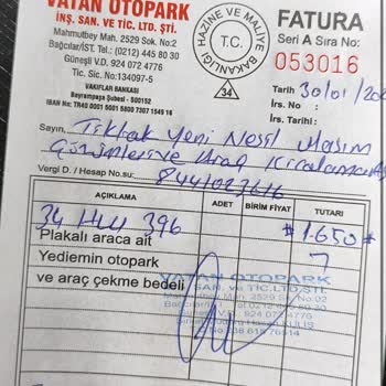 Haksız Otopark Ücreti Ve İhmal Edilen Müşteri Hizmetleri
