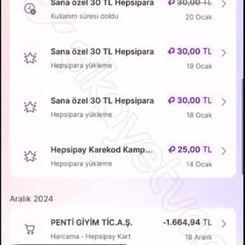 Penti İade Tutarı Yatırılmadı