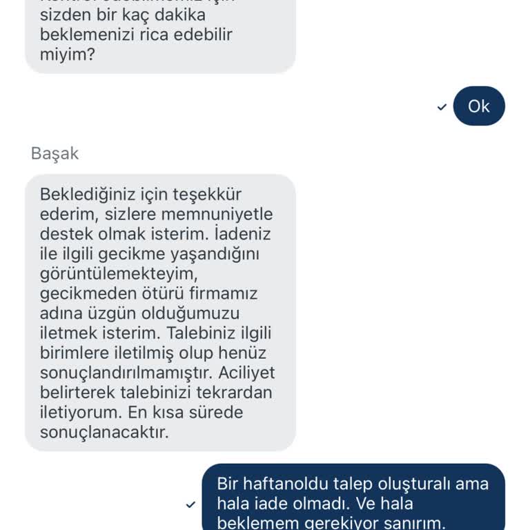 Para İadesi Sürecinde 15 Günlük Gecikme