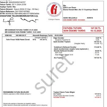 Yanlış Fatura Yansıması Ve İade Talebi