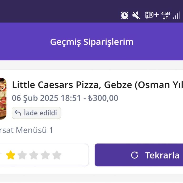 Little Caesars Teslim Edilmeyen Sipariş Ve İletişim Fiyaskosu