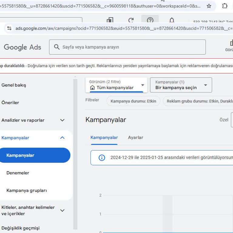 Google Ads Reklam Yayınlama Sorunu