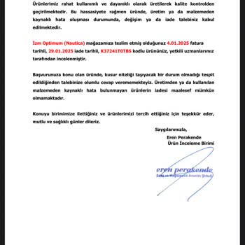 Nautica Ürünlerinde Kalite Sorunları Ve Müşteri Memnuniyetsizliği