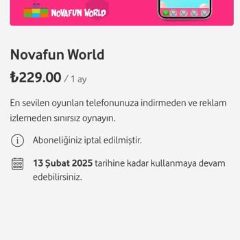 Vodafone'da Bilgim Dışında Başlatılan Abonelik Ve Ek Ücretler