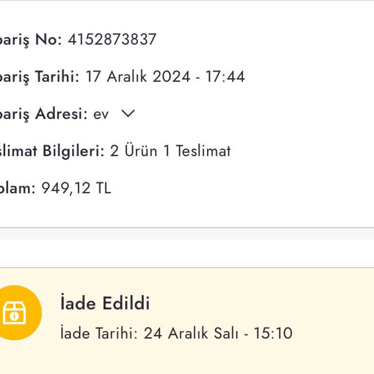 Boyner'den Ayıplı Ürün Ve İade Sorunu