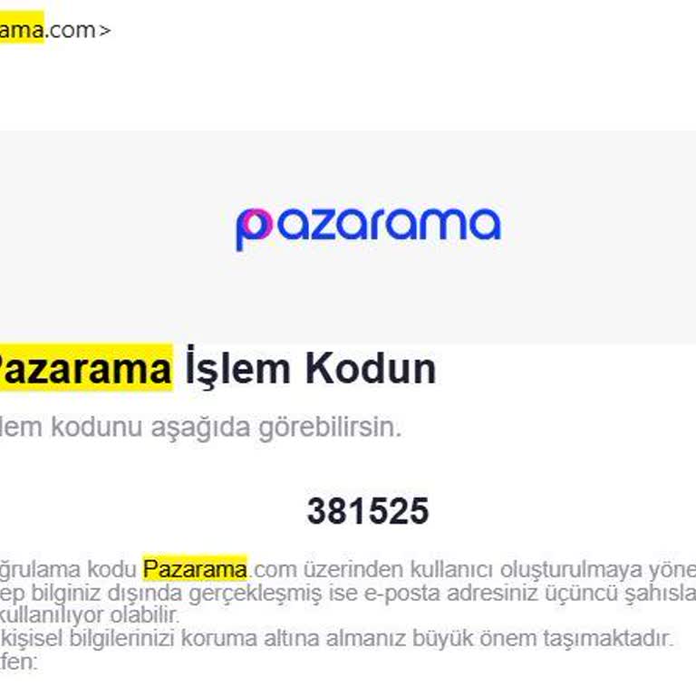 Pazarama'dan Gelen Yanlış E-postalar Ve Kişisel Veri Endişesi