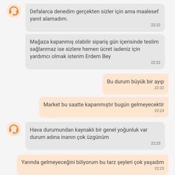 Eksik Sipariş Ve Çözülmeyen Canlı Destek Sorunu