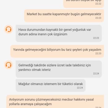 Eksik Sipariş Ve Çözülmeyen Canlı Destek Sorunu