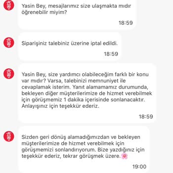 Sipariş İptali Ve Yanıltıcı Bilgilendirme Sorunu