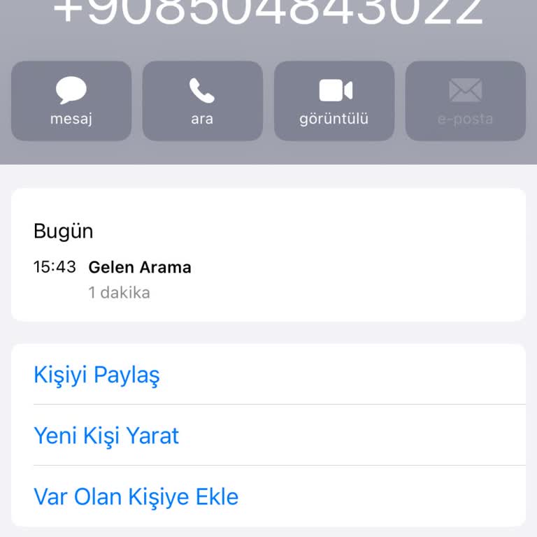 Şüpheli Arama İle Kişisel Bilgilerimin Tehlikede Olması