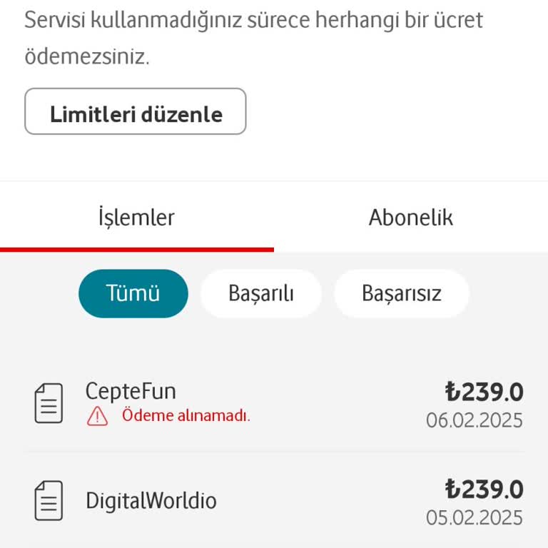 Bilinmeyen Abonelik Ve Yüksek Fatura Şoku