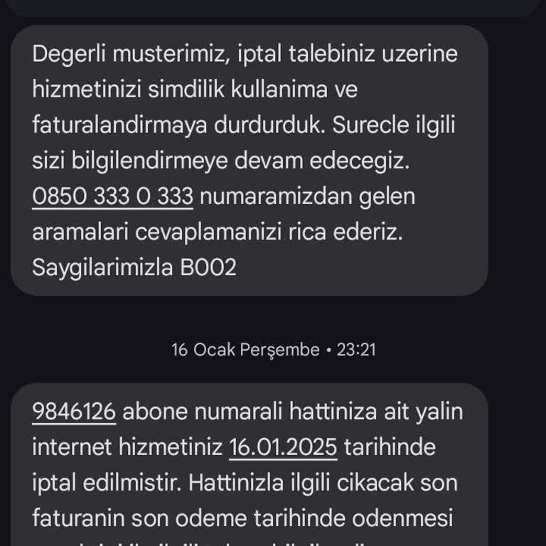 Beklenmedik Faturalandırma Şoku