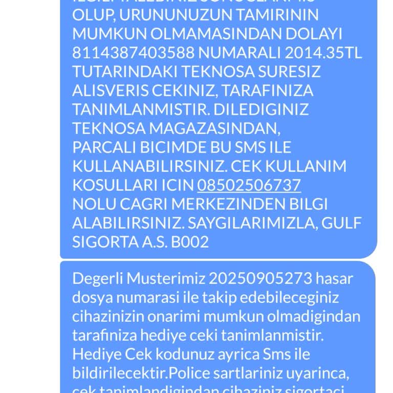 Sigorta Şirketinin Yetersiz Çözüm Önerisi