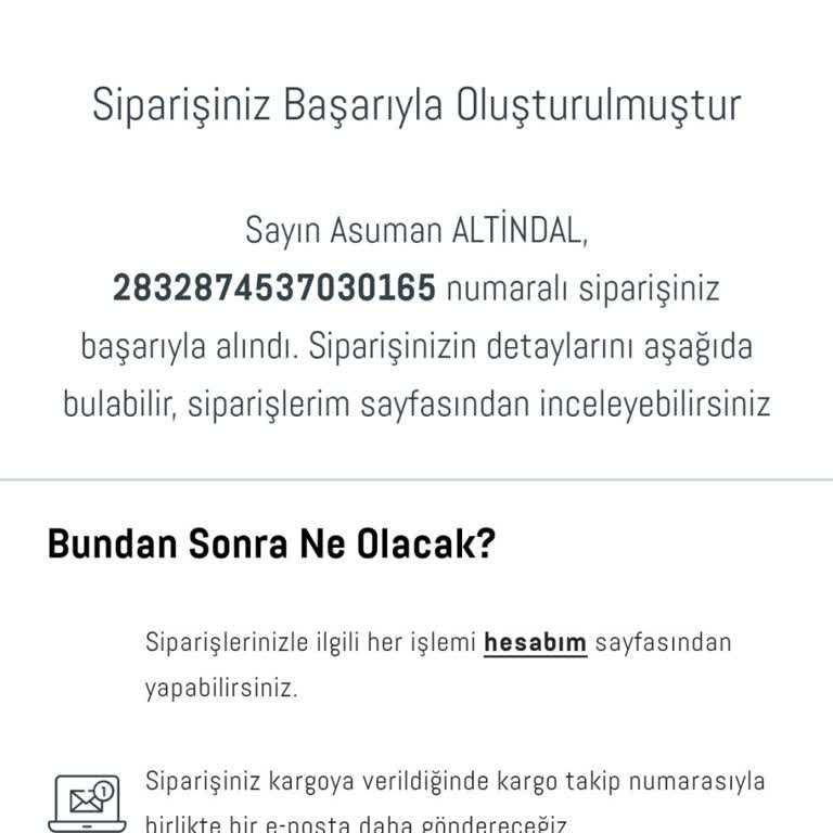 Online Sipariş Sorunu Ve İletişim Eksikliği