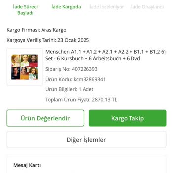 Eksik Gönderim Ve İlgisiz Müşteri Hizmeti Sorunu