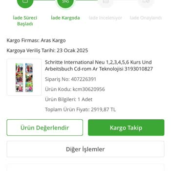 Eksik Gönderim Ve İlgisiz Müşteri Hizmeti Sorunu