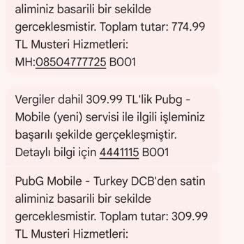 Mobil Ödemede Bilgim Dışında Çekim Yapıldı