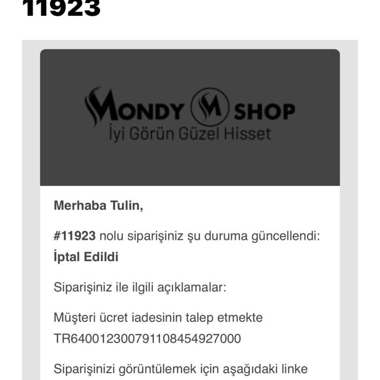 Mondy Shop'tan İade Sorunu: İki Buçuk Aylık Bekleyiş