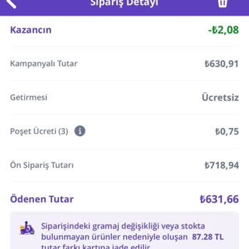 Getir'de Şaşırtıcı Ekstra Ücretler Ve İade Sorunları