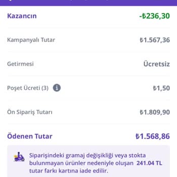 Getir'de Şaşırtıcı Ekstra Ücretler Ve İade Sorunları