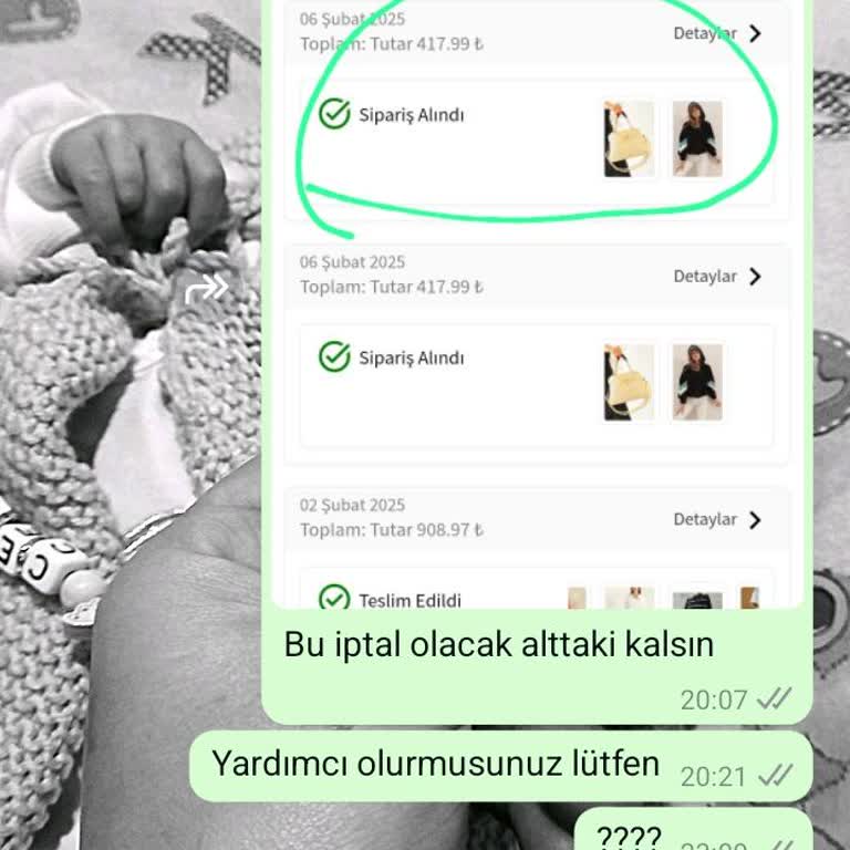Yanlış Sipariş İptalinde İletişim Sorunu