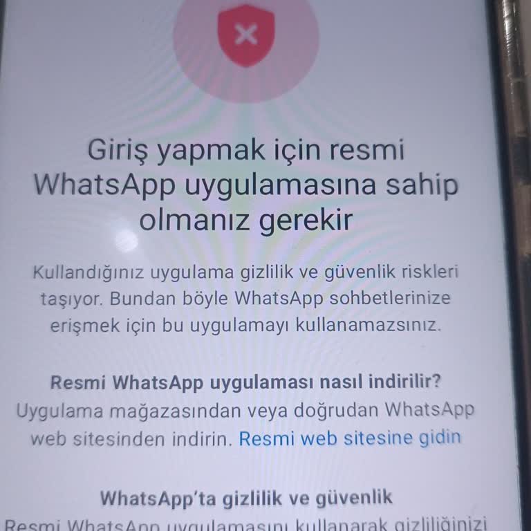 WhatsApp Onay Kodu Sorunu