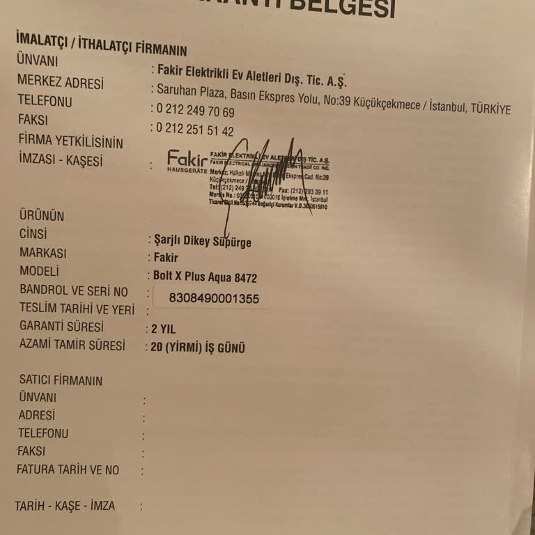 Fakir Süpürgemin Parça Sorunu Ve Uzayan Servis Süreci