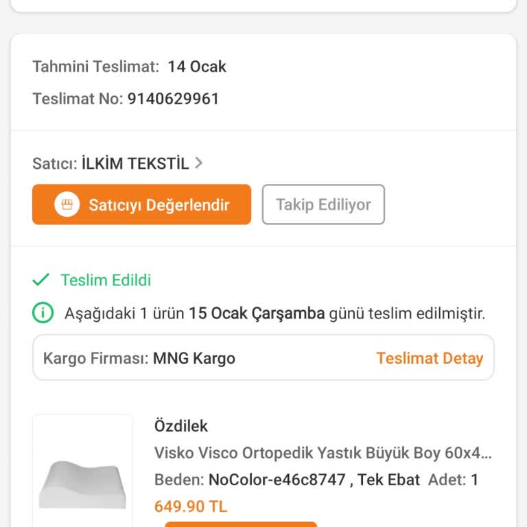 Ortopedik Yastık Rahatlık Sunmuyor