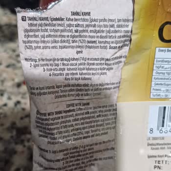 Tahinli Kahvede Tad Ve Koku Sorunu