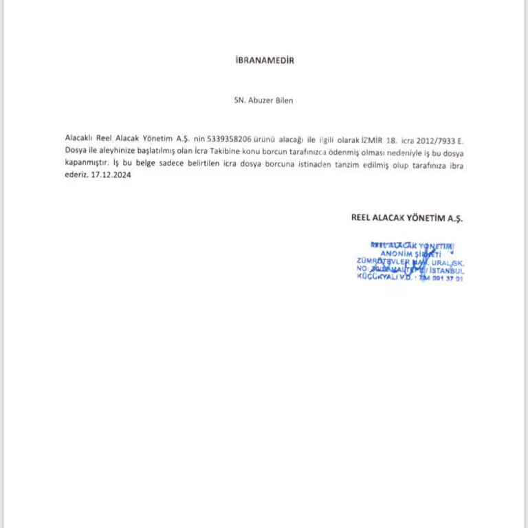Ödenmiş Borcun Risk Merkezinde Hala Görünmesi