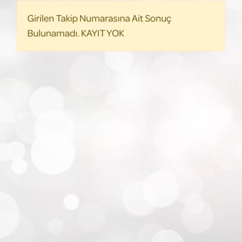 Kargo Takip Sorunu Ve İletişim Eksikliği