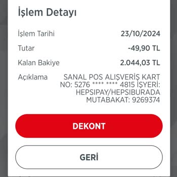 Hepsiburada'dan İzinsiz Para Çekimi